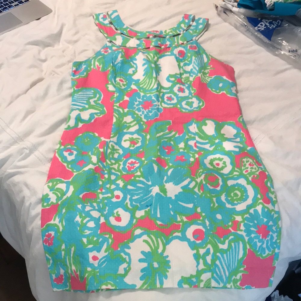 Lily Pulitzer Pink A Delicacy Lindy Shift Dress